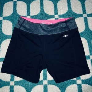 Black athletic shorts